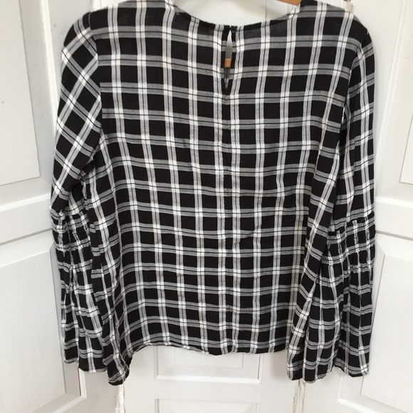 Beach Lunch Lounge Black & White Plaid Tunic - Picture 12 of 16